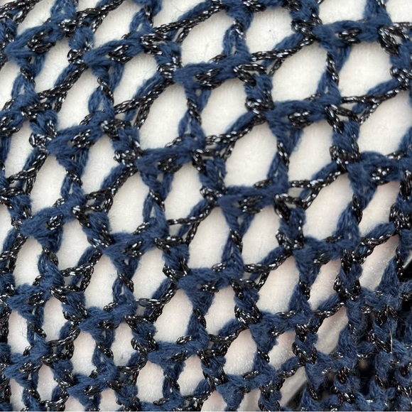 Chico’s boatneck crocheted fisherman sweater! - Picture 4 of 7